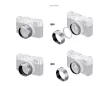 Smallrig 5849 Lens Hood for Fujifilm X100VI / X100V (Silver)