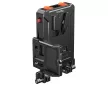 Smallrig 5881 intelligens V-Mount akkumulátor adapterlap 15 mm-es dupla rúdbilinccsel