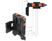Smallrig 5881 intelligens V-Mount akkumulátor adapterlap 15 mm-es dupla rúdbilinccsel