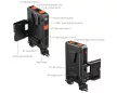 Smallrig 5881 intelligens V-Mount akkumulátor adapterlap 15 mm-es dupla rúdbilinccsel