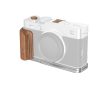 Smallrig 5984 L-Shaped Mount Plate with Wooden Handle for Fujifilm X-E5 (Rosewood, Silver)