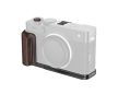Smallrig 6237 L-Shaped Mount Plate with Wooden Handle for Fujifilm X-E5 (Ebony, Black)