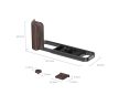 Smallrig 6237 L-Shaped Mount Plate with Wooden Handle for Fujifilm X-E5 (Ebony, Black)