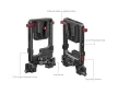 SmallRig 6273 forgatható V-Mount akkumulátor adapterlap dupla V-Lock rögzítéssel és 15 mm-es rúdbilinccsel