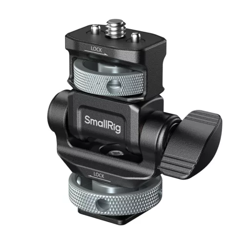 Smallrig 6313 monitortartó vízszintes és függőleges felvételhez vakupapucs rögzítéssel