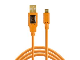 TetherPro USB 2.0 A Male-Micro-B 4.6m narancssárga