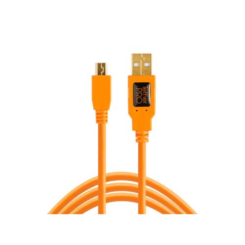 Tether Tools TetherPro USB 2.0 Male-Mini-B 5 Narancssárga (4.6m)