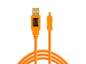   Tether Tools TetherPro USB 2.0 A - Mini-B 8 pin 4,6m (narancssárga)