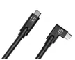 Tether Tools TetherPro USB-C to USB-C Right Angle fekete kábel