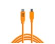 Tether Tools TetherPro USB-C to 2.0 MINI-B 4,6m kábel (naracssárga)