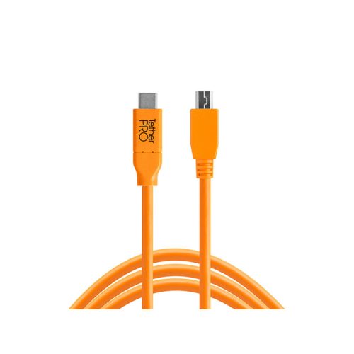 Tether Tools TetherPro USB-C to 2.0 MINI-B 4,6m kábel (naracssárga)
