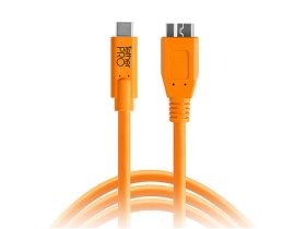   Tether Tools Tetherpro USB C - 3.0 Micro-B 4,6m kábel (narancssárga)
