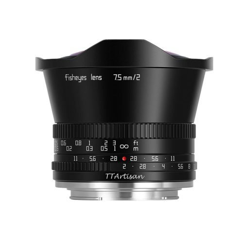 Ttartisan 7,5mm f2 Canon EOS R fekete (APS-C) objektív