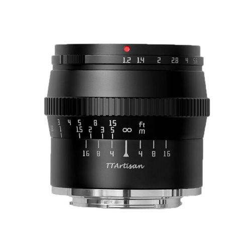 TTartisan 50mm f/1.2 M43 mount fekete