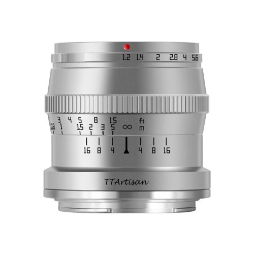 TTartisan 50mm f1.2 Nikon Z ezüst (APS-C)