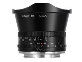 TTArtisan 7,5mm F2 objektív (Fuji X bajonett) fekete