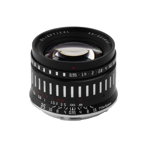 TTartisan 35mm f/0.95 Canon R mount (fekete-ezüst) APS-C