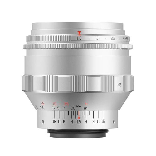 TTArtisan 75mm f/1.5 Swirly Bokeh Full-Frame ezüst objektív (M42)