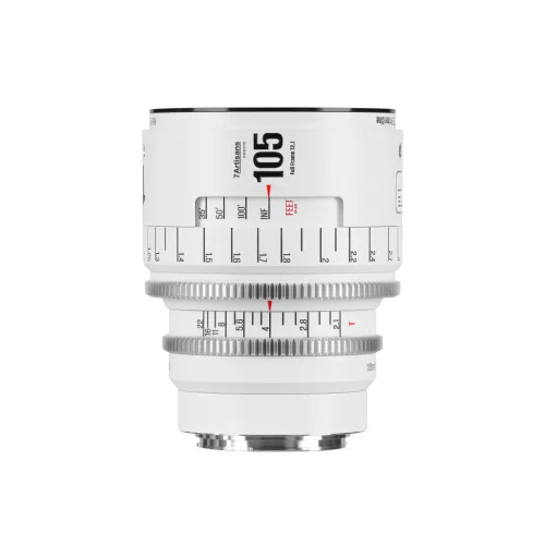 7Artisans 105mm T2.1 Infinte (EF bajonett) FF CINE objektív (fehér)