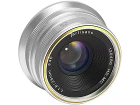 7Artisans 25mm F1.8 objektív (Sony E bajonett) ezüst