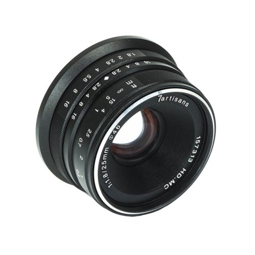 7Artisans 25mm f/1.8 Fujifilm (FX Bajonett) Fekete