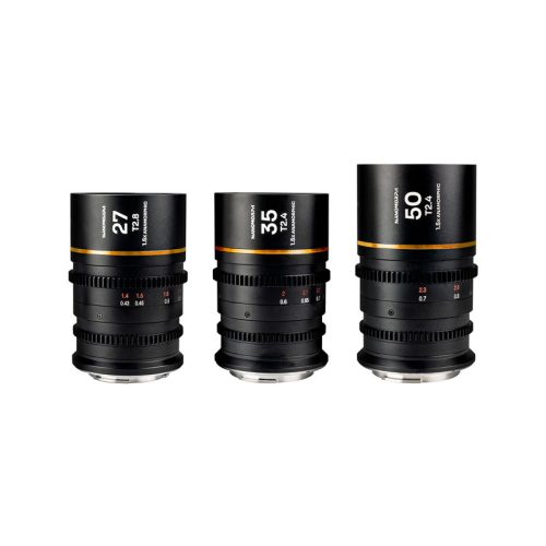 Laowa Nanomorph S35 Prime 3-Lens Bundle (27mm, 35mm, 50mm) (Amber) Arri PL (Default) + EF objektív szett