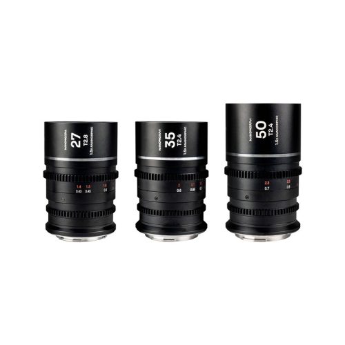 Laowa Nanomorph S35 Prime 3-Lens Bundle (27mm, 35mm, 50mm) (Silver) Arri PL (Default) + EF objektív szett