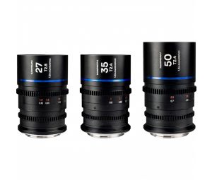   Laowa Nanomorph S35 Prime 3-Lens Bundle (27mm, 35mm, 50mm) (Blue) Sony E objektív szett