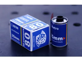   King Film Retro 80 Ortho 36 kockás fekete-fehér negatív film