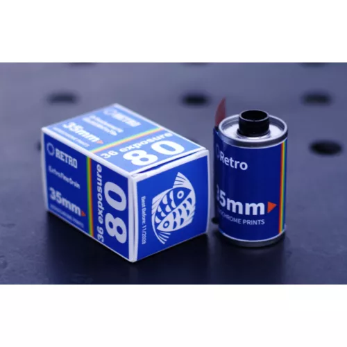 King Film Retro 80 Ortho 36 kockás fekete-fehér negatív film