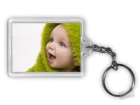 Fényképes akril kulcstartó 3,5x4,5cm