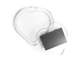 Hűtőmágnes akril(szív)