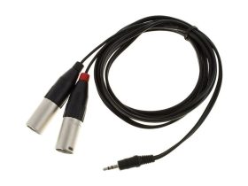 Adapterkábel 2x XLR - 3,5 mm Stereo 3m kábel