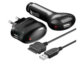 Goobay USB hálózati és autós töltő szett APPLE