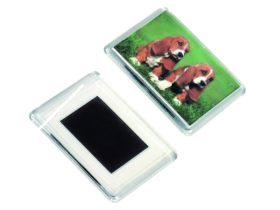 Hűtőmágnes képkeret akril 6x4,5cm