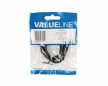 Valueline jack sztereó hangkábel 3,5 mm apa – 3,5 mm apa 0,5 m fekete