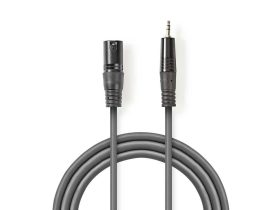 Sweex/Valueline XLR Audio kábel 3Pin mal-3,5mm Male 3,0m