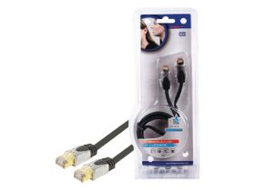 HQ FTP CAT5E hálózati kábel 1m fekete