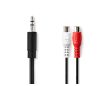 Valueline Jack Stereo Audio AD.3,5 Jack-2x RCA FEM kábel