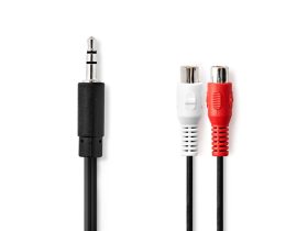 Valueline Jack Stereo Audio AD.3,5 Jack-2x RCA FEM kábel