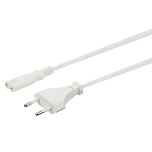 Valueline IEC-320-C7 Euro Plug Power kábel 2m fehér
