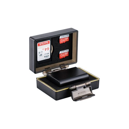 JJC Sony BC-NPFW50 elem és memóriakártya tartó