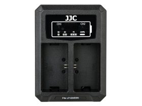 JJC DCH-E6T USB Dual akkumulátor töltő