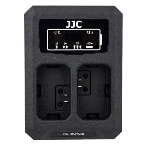 JJC DCH-FW50TC USB Dual Battery Charger