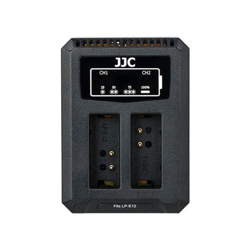 JJC DCH-LPE12 USB dual töltő Canon LP-E12