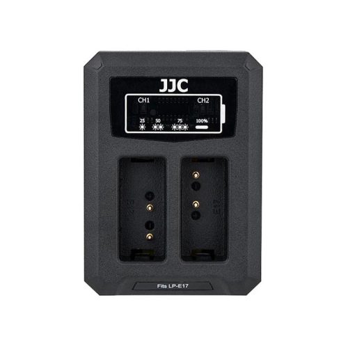 JJC DCH-LPE17 USB dupla töltő Canon LP-E17-hez