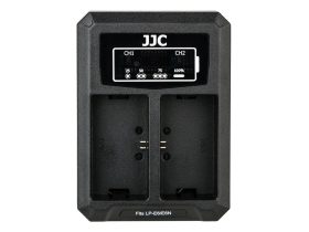   JJC DCH-LPE6 USB Dual akkumulátor töltő, Canon LP-E6/LP-E6N-hez