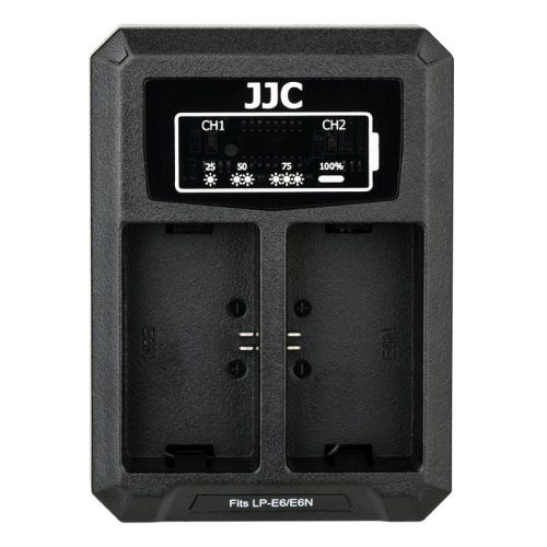 JJC DCH-LPE6 USB Dual Battery Charger for Canon LP-E6/LP-E6N