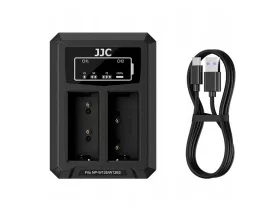 JJC DCH-W126TC USB Dual Battery Charger for Fujifilm NP W126