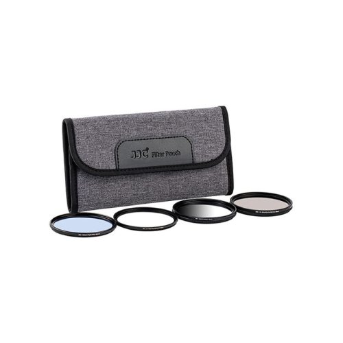 JJC szűrőtartó tok szürke, 4 db tárolásához 58mm méretig